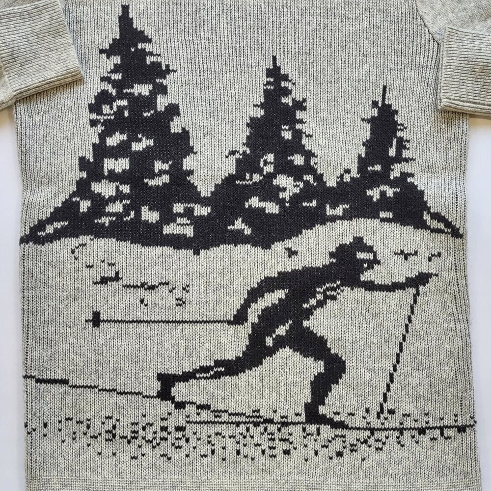 J. Crew Merino Wool Apres Ski Sweater XXSmall Retro Alpine Winter Snow   NWOT - Picture 2 of 8